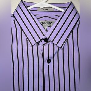 Men’s striped EXPRESS 1MX shirt; NWT; Medium